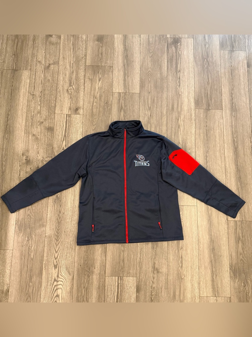 NFL Tennessee Titans Dunbrooke Navy Blue Red Men’s Size XL Jacket Outerwear